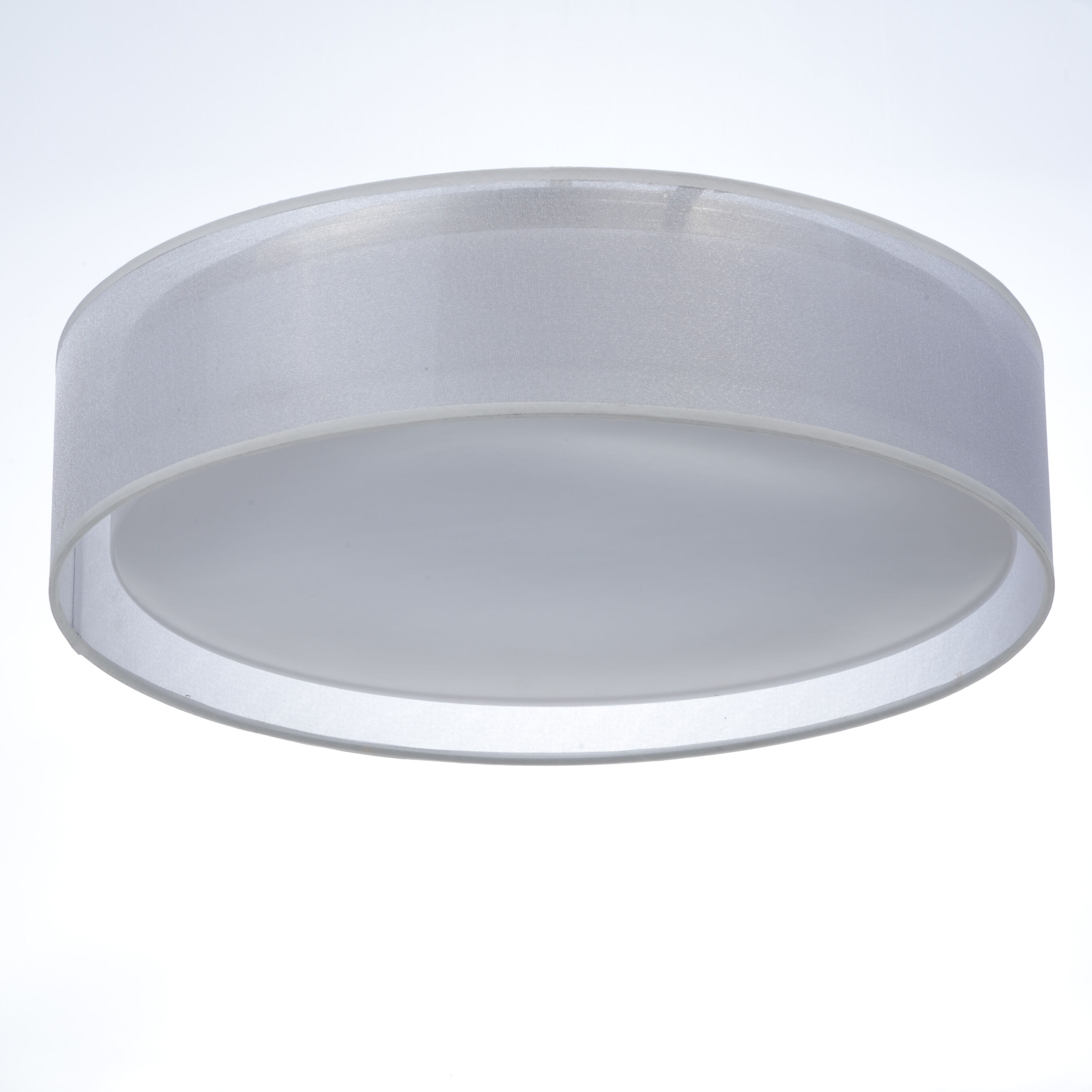 Prime LED 20 inch Flush Mount Ceiling Light in White Organza