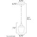 Goblet LED 4.75 inch Oil Rubbed Bronze Mini Pendant Ceiling Light