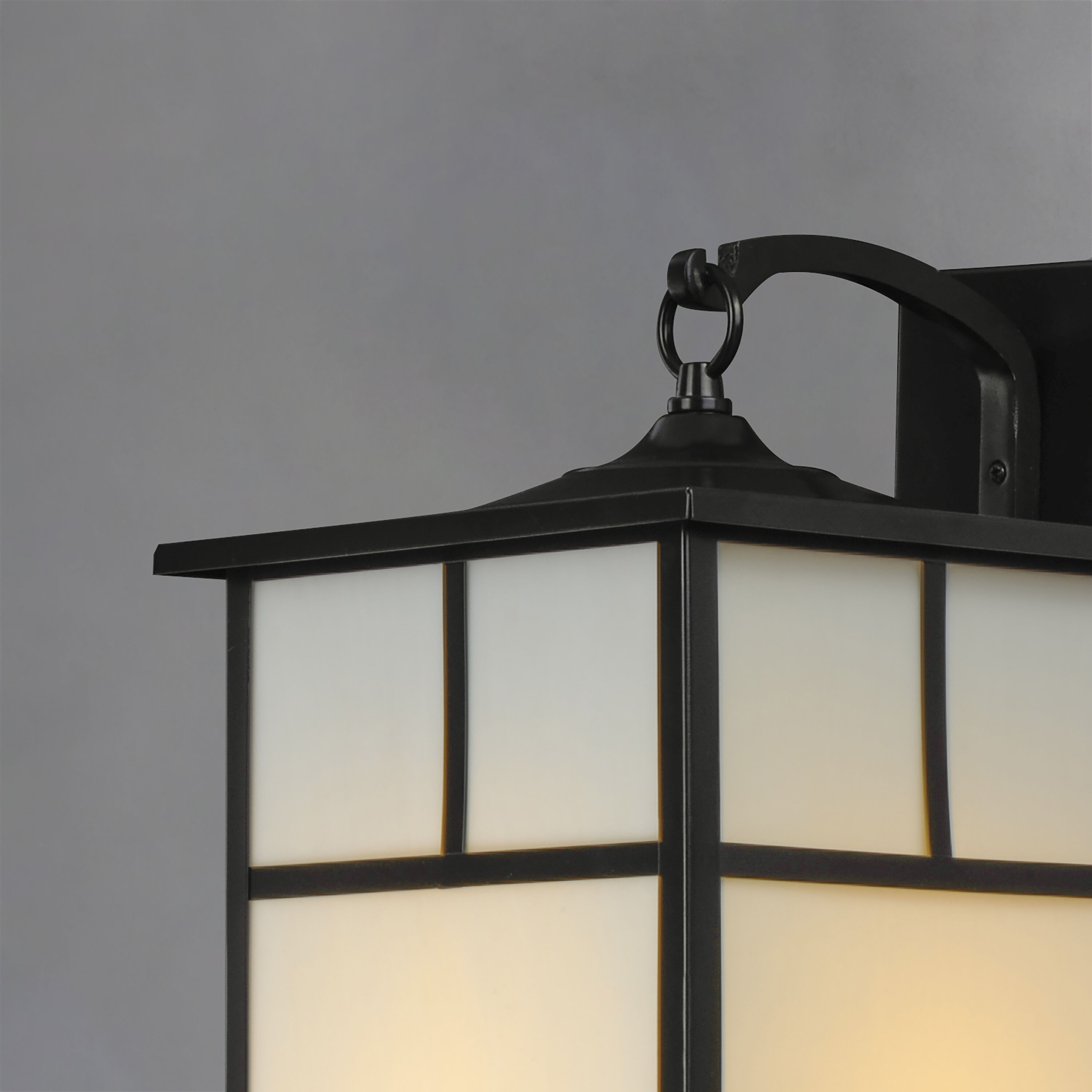 Coldwater 1 Light 16 inch Black Outdoor Wall Mount in White