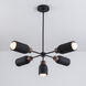 Pompeii 5 Light 36.5 inch Lava and Black Chandelier Ceiling Light