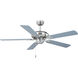 Super-Max 52 inch Satin Nickel Indoor Ceiling Fan