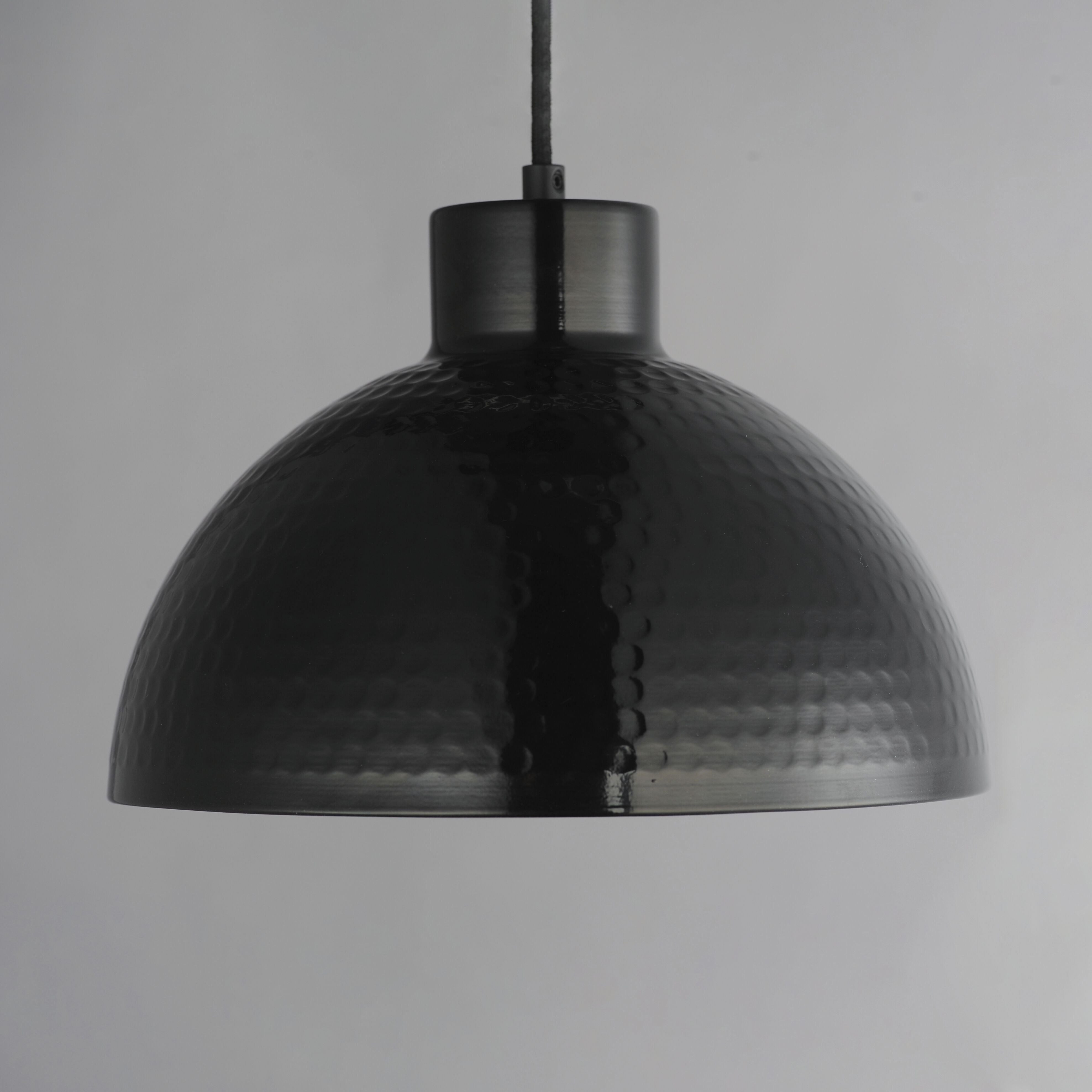 Rockport 1 Light 12 inch Black and Antique Copper Single Pendant Ceiling Light