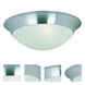Essentials - 585x 2 Light 14 inch Satin Nickel Flush Mount Ceiling Light in Frosted