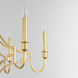 Normandy 6 Light 29 inch Gold Leaf Chandelier Ceiling Light