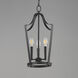 Arden 3 Light 12 inch Black Entry Foyer Pendant Ceiling Light
