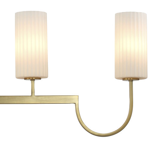 Town and Country 4 Light 43 inch Satin Brass Linear Pendant Ceiling Light