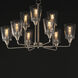 Hudson 9 Light 30 inch Satin Nickel Multi-Tier Chandelier Ceiling Light in Clear