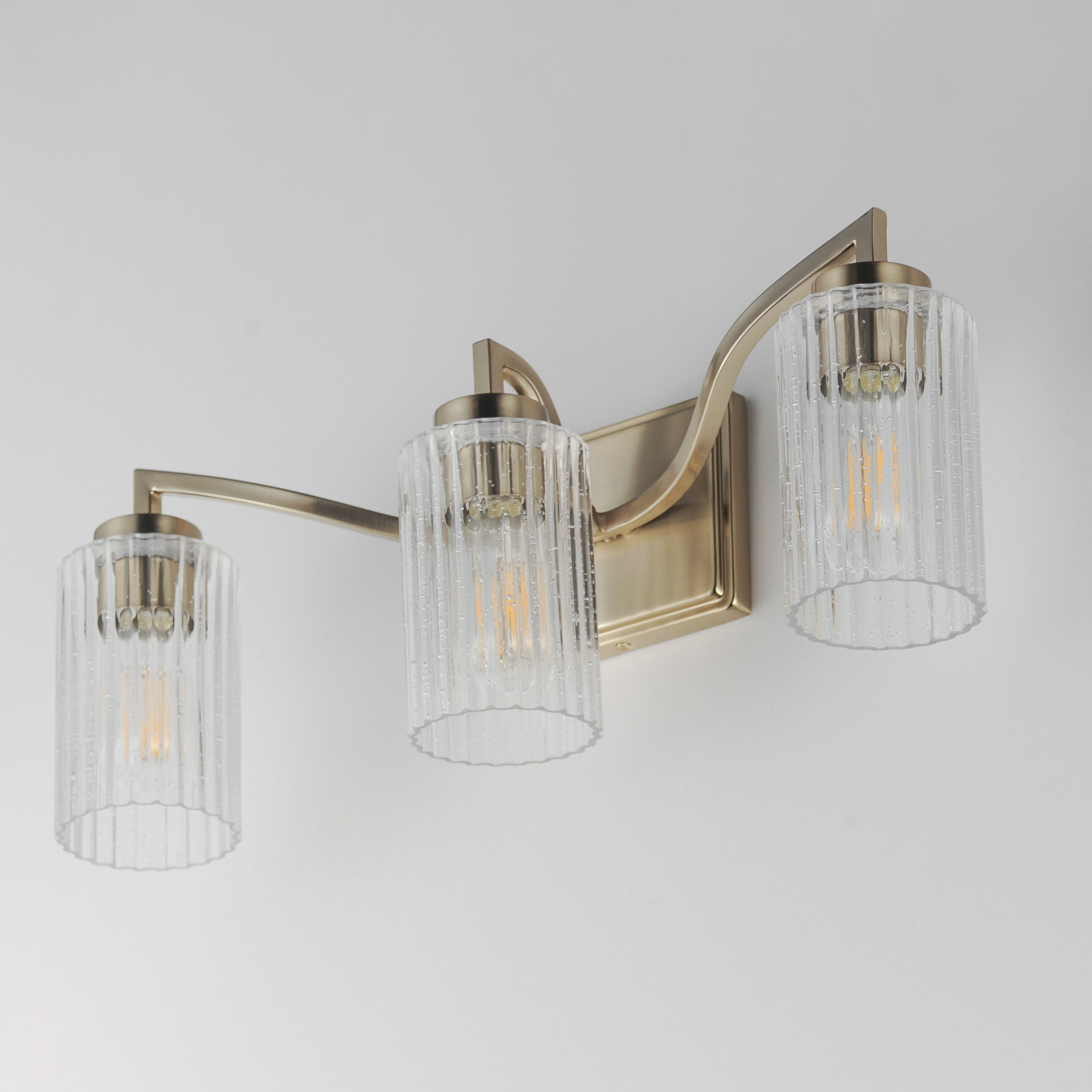 Rigata 3 Light 22.75 inch Satin Champagne Bath Vanity Wall Light