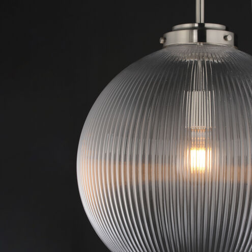 Kasbah 1 Light 15.75 inch Satin Nickel Single Pendant Ceiling Light