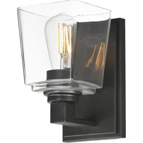 Cubos 1 Light 4.75 inch Black Bath Vanity Wall Light