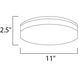 Low Profile LED 11 inch White Flush Mount Ceiling Light