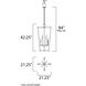 Lucent 8 Light 21.25 inch Heritage Multi-Light Pendant Ceiling Light