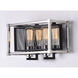 Refine 2 Light 14.25 inch Black and Polished Nickel Bath Vanity Wall Light