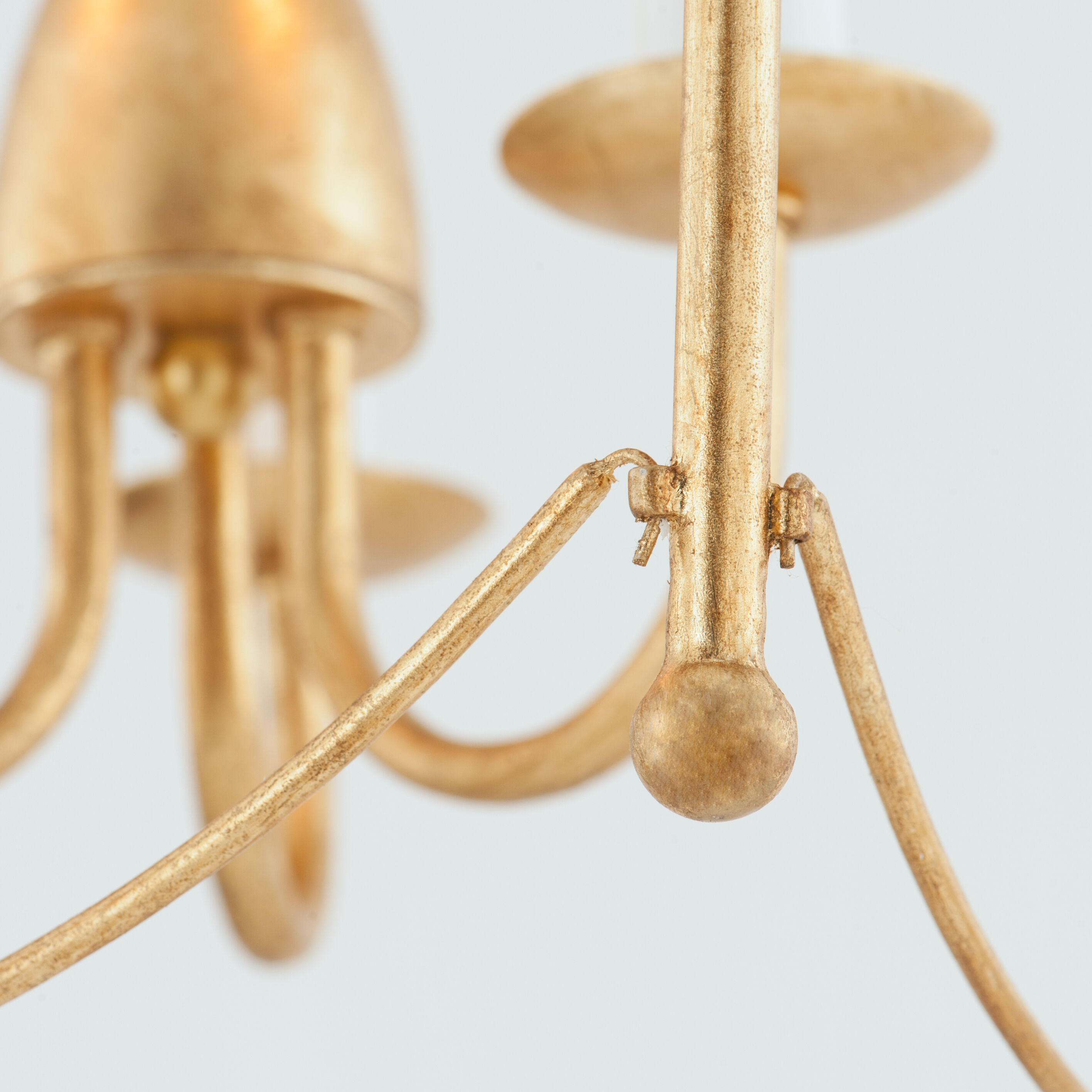 Plumette 3 Light 14 inch Gold Leaf Multi-Light Pendant Ceiling Light