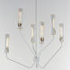 Regent LED 36 inch Light French Gray and Natural Aged Brass Multi-Tier Chandelier Ceiling Light