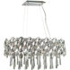 Jewel (Disc) 19 Light 28 inch Polished Chrome Linear Pendant Ceiling Light