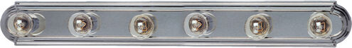Essentials - 712x 6 Light 36 inch Satin Nickel Bath Light Wall Light