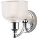 Hollow 1 Light 6 inch Polished Chrome Wall Sconce Wall Light