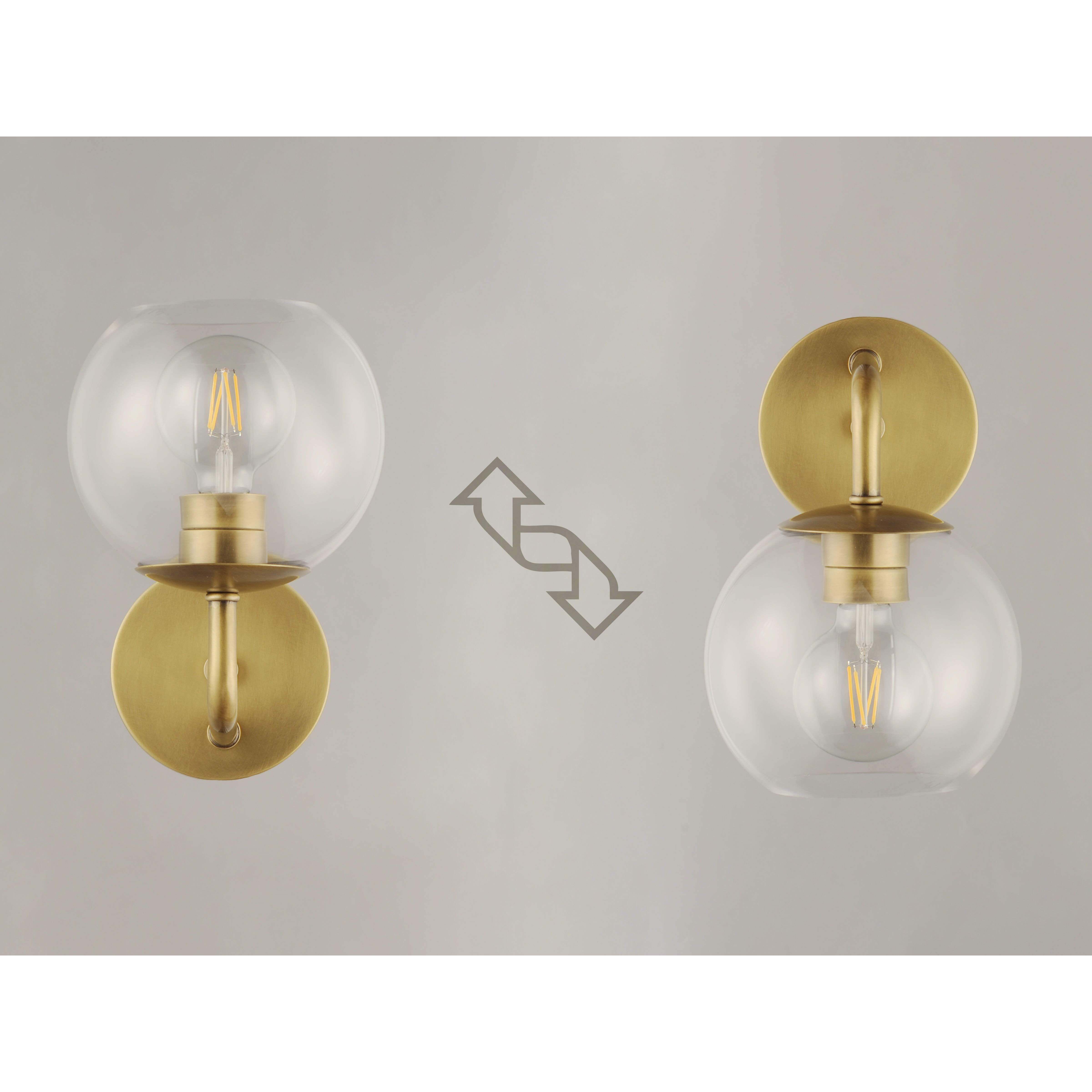 Branch 1 Light 7 inch Natural Aged Brass Wall Sconce Wall Light