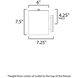 Outpost 1 Light 7.25 inch Bronze Outdoor Wall Mount in Without Photocell