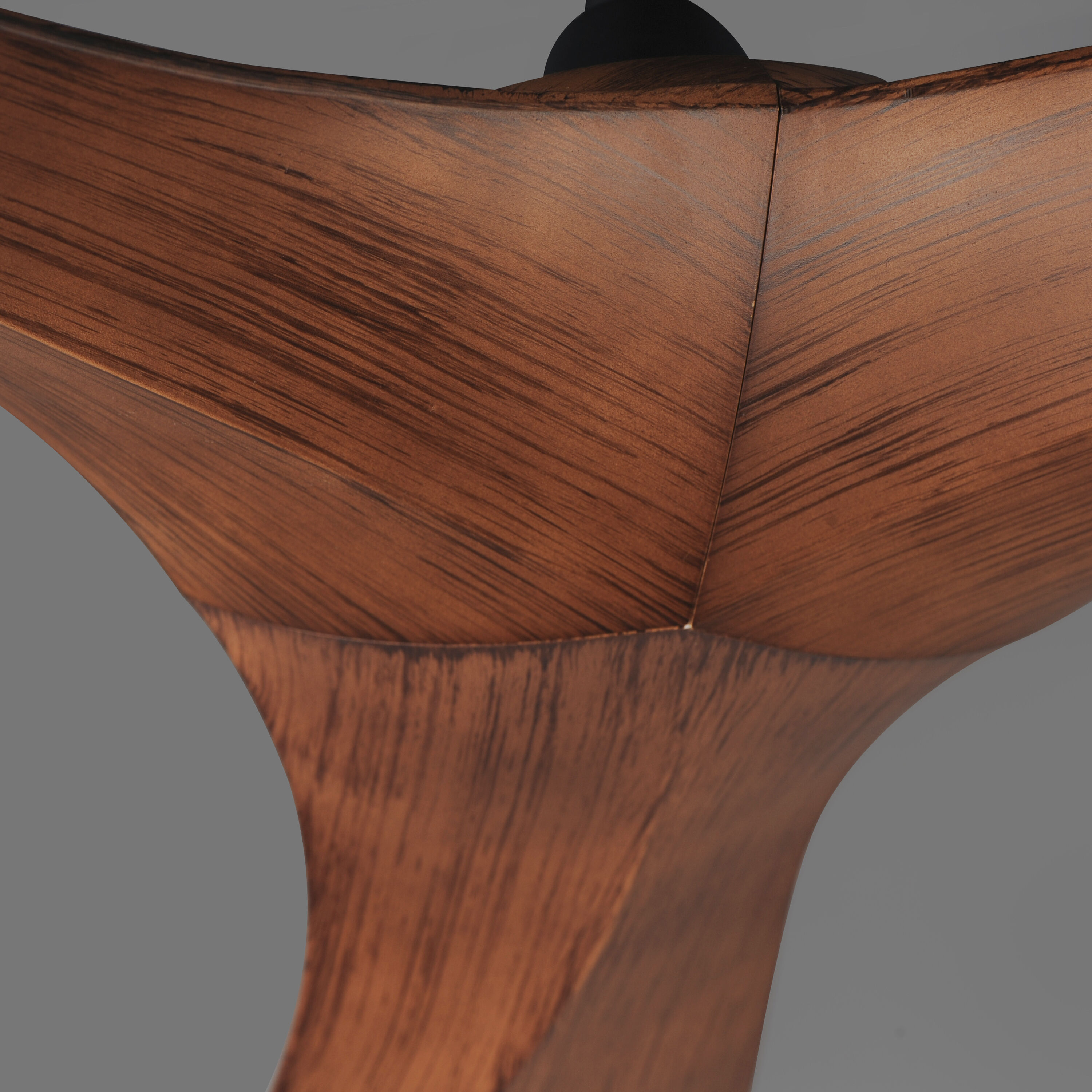 Keanu 56 inch Black and Walnut Outdoor Ceiling Fan