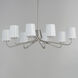 Durham 8 Light 34.25 inch Satin Nickel Chandelier Ceiling Light