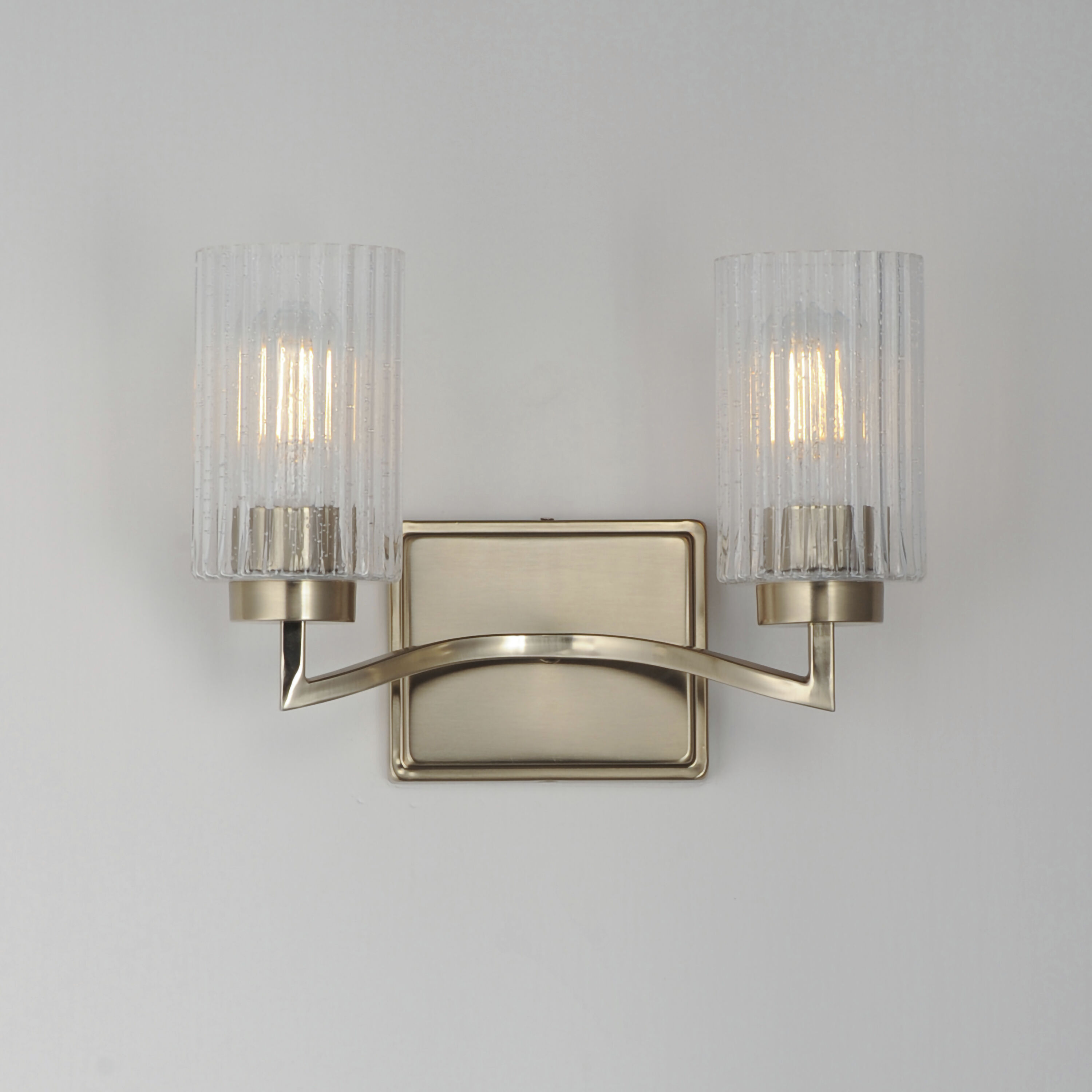 Rigata 2 Light 13.75 inch Satin Champagne Bath Vanity Wall Light