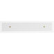 Spectre LED 6.5 inch Black and Natural Aged Brass Bath Vanity Wall Light