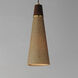 Sumatra 1 Light 7 inch Natural Aged Brass Single Pendant Ceiling Light, Elongated