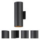 Outpost 2 Light 15 inch Black Outdoor Wall Mount