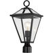 Prism 1 Light 19 inch Black Outdoor Post Lantern, Post Lantern