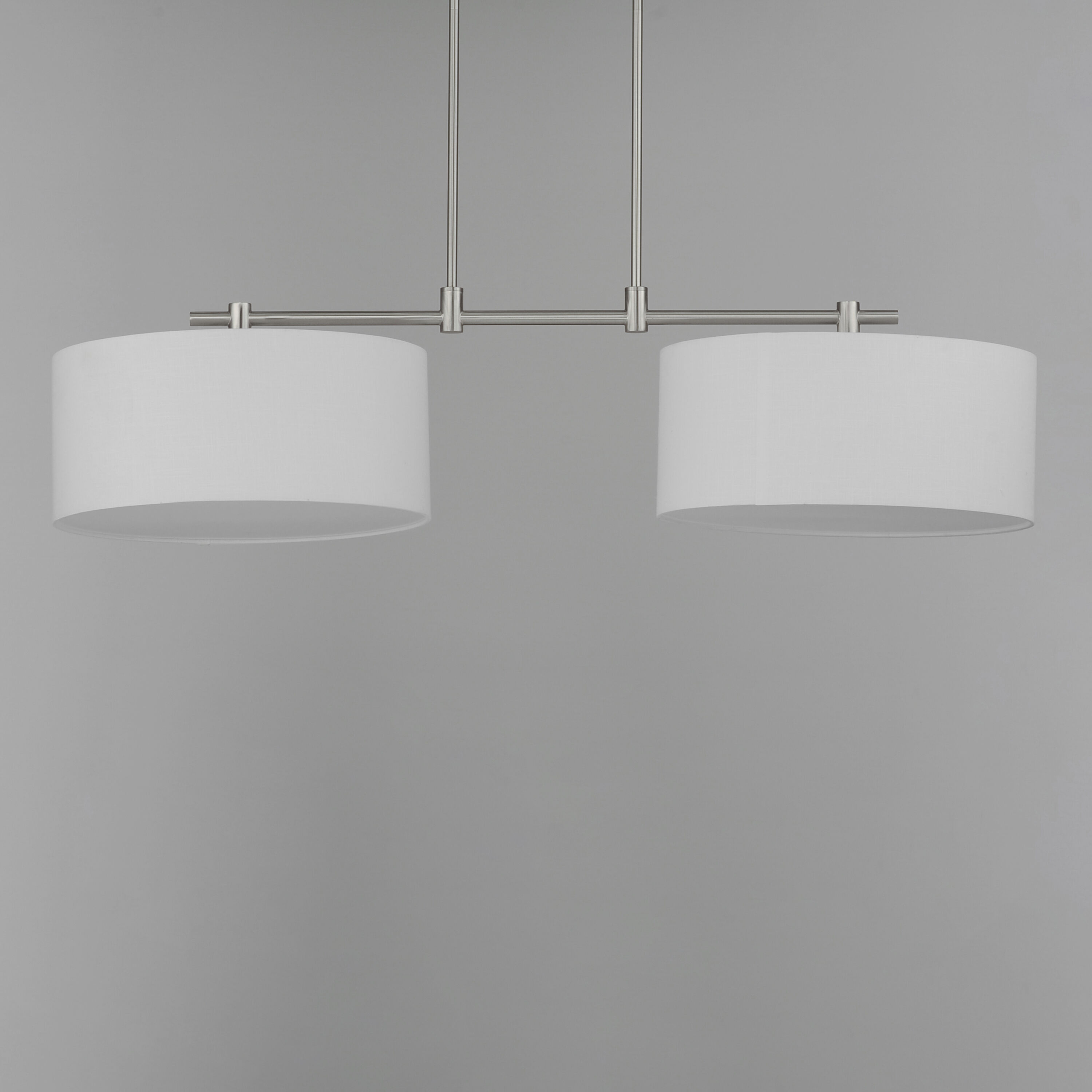 Bongo 2 Light 42 inch Satin Nickel Linear Pendant Ceiling Light