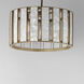 Miramar 3 Light 18 inch Capiz with Natural Aged Brass Single Pendant Ceiling Light