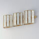 Miramar Wall Sconce Wall Light in Capiz and Natural Aged Brass