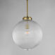 Kasbah 1 Light 15.75 inch Satin Brass Single Pendant Ceiling Light