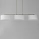 Bongo 3 Light 60 inch Satin Nickel Linear Pendant Ceiling Light