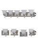Essentials - 801x 5 Light 36 inch Satin Nickel Bath Vanity Wall Light in Frosted