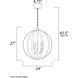Provident 5 Light 24 inch Satin Nickel Single Pendant Ceiling Light