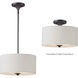 Bongo 2 Light 13 inch Oil Rubbed Bronze Semi-Flush Mount Ceiling Light