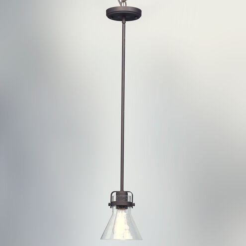 Seafarer 1 Light 6 inch Oil Rubbed Bronze Mini Pendant Ceiling Light in Without Bulb