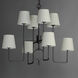 Paoli 8 Light 34 inch Charcoal Bronze Multi-Tier Chandelier Ceiling Light