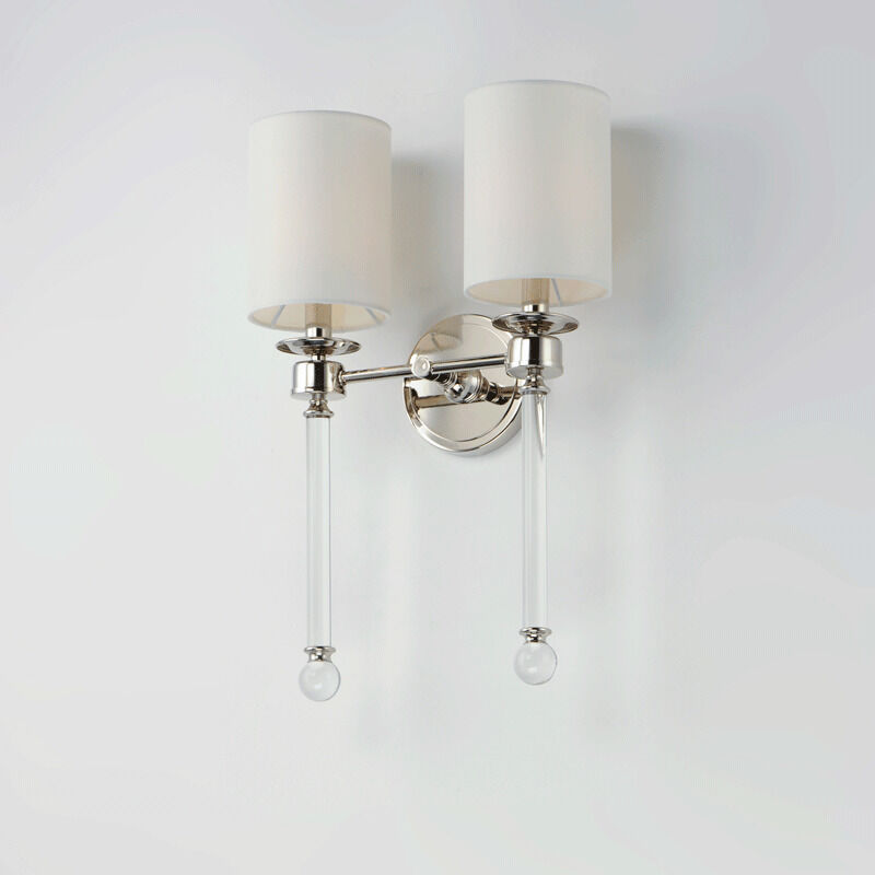 Lucent 2 Light 14 inch Polished Nickel Wall Sconce Wall Light