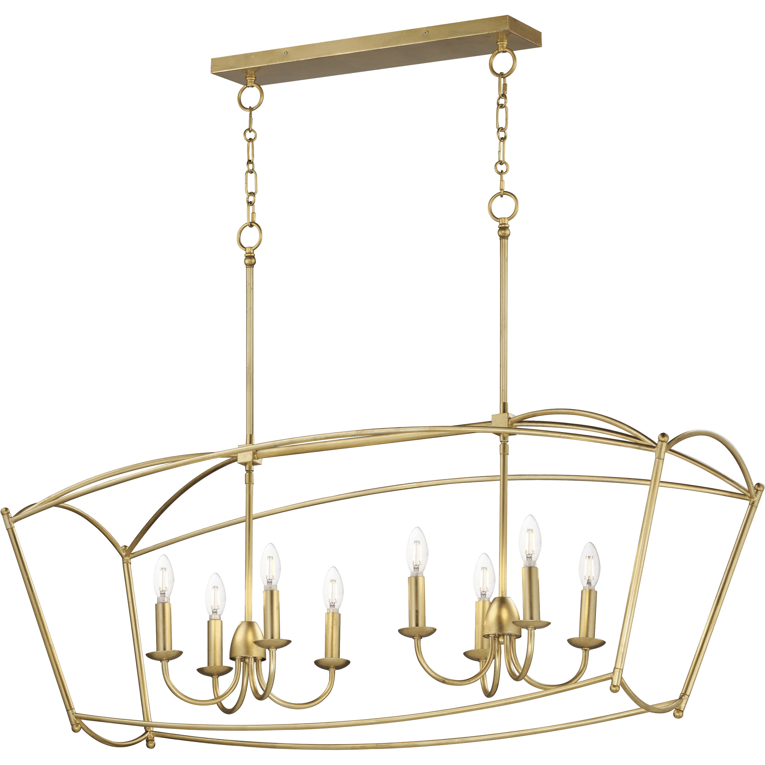 Plumette 8 Light 14.00 inch Island Light