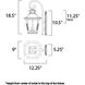 Knoxville 3 Light 18.5 inch Bronze Outdoor Wall Mount