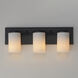 Lateral 3 Light 20 inch Black Bath Vanity Wall Light in Satin White