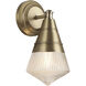 Hargreaves 1 Light 6 inch Natural Aged Brass Wall Sconce Wall Light