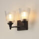 Julip 2 Light 14 inch Dark Bronze Bath Vanity Wall Light