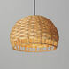 Tahiti 1 Light 14 inch Black Single Pendant Ceiling Light