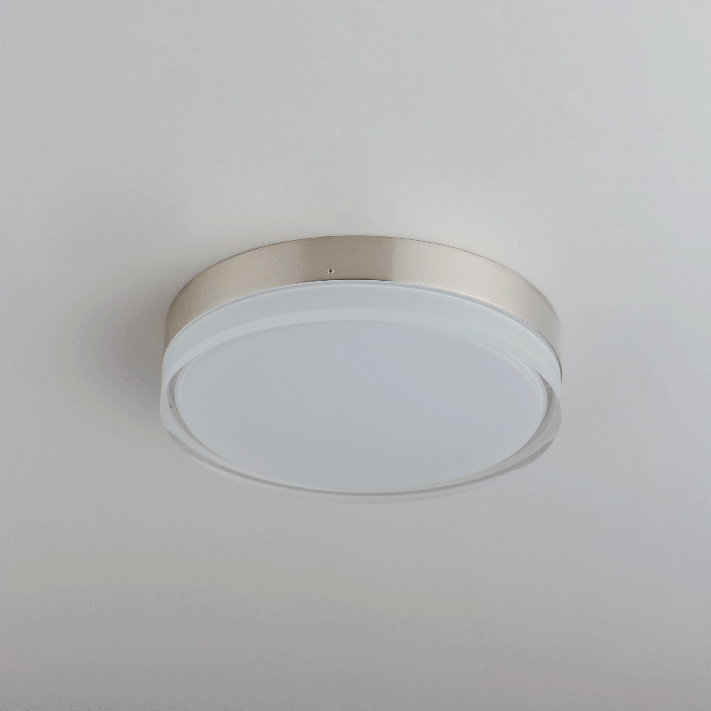 Illuminaire II LED 7 inch Satin Nickel Flush Mount Ceiling Light