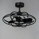 Corona 22 inch Black Fandelight